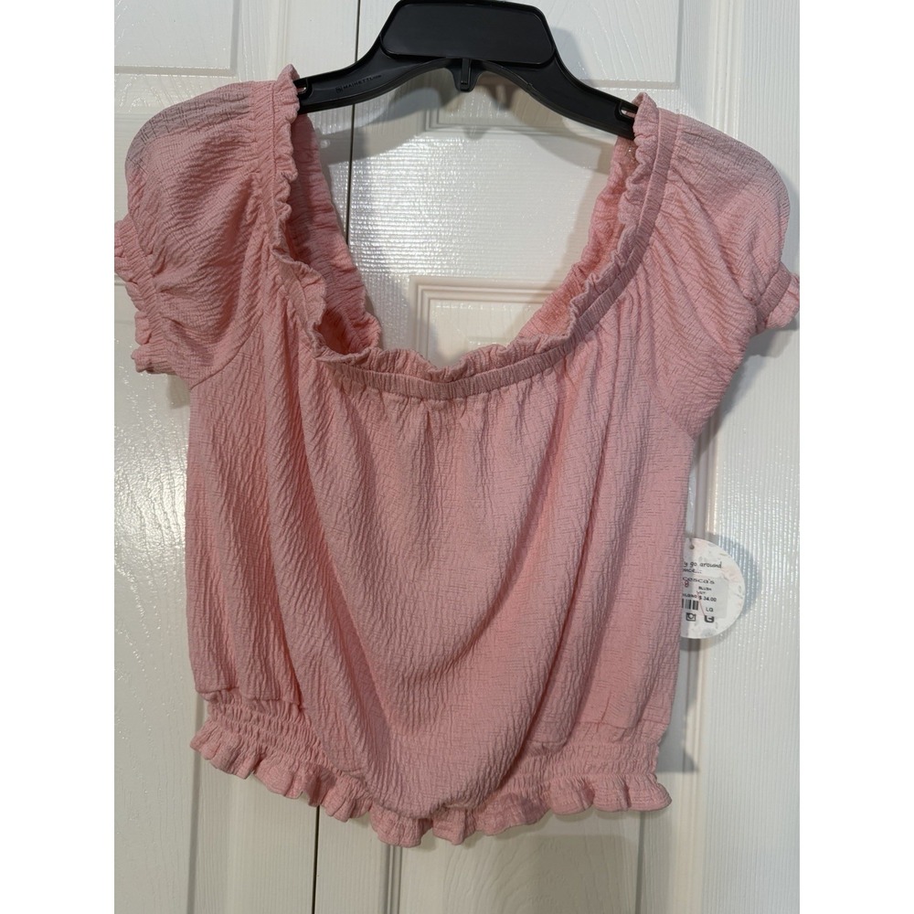 Jolie & Joy Women's Crop Top Pink NWT Size Large